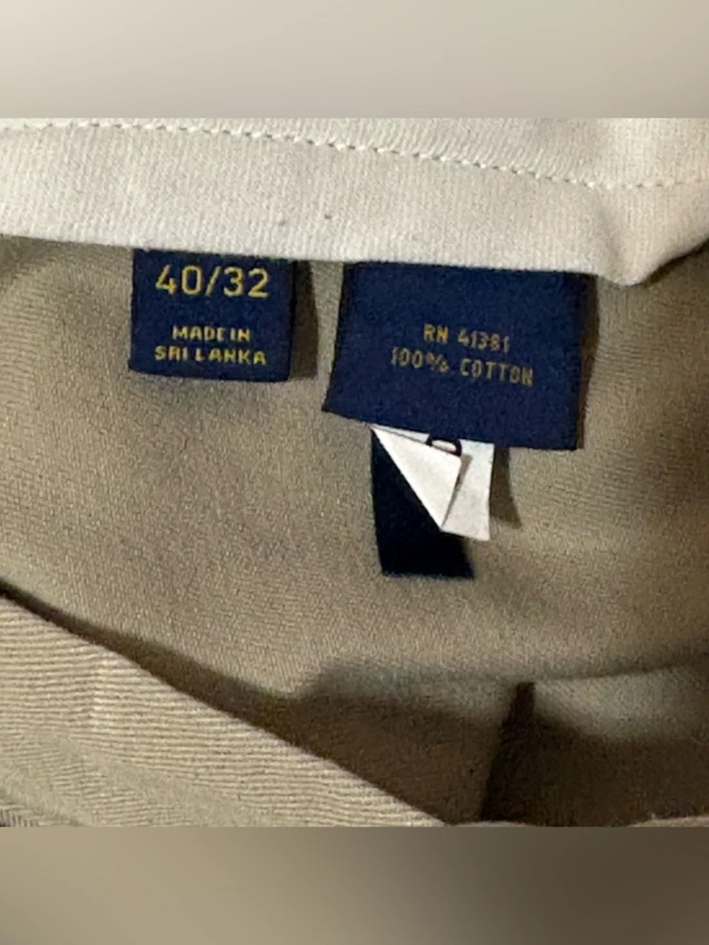 Polo‎ Ralph Lauren Chino Pants Mens 40x32 Tan Relaxed Fit Khaki Cotton Trousers